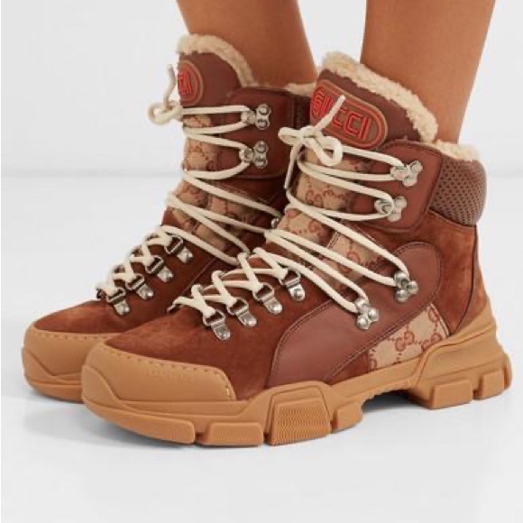 Gucci flash trek shearling boots - Picture 2 of 15